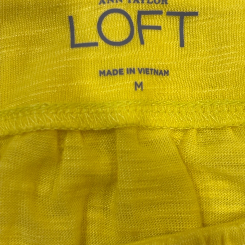 LOFT Vibrant Yellow Tank Top (M) - Picture 4 of 5